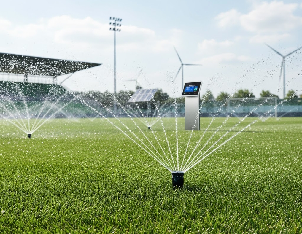 riego en campos deportivos